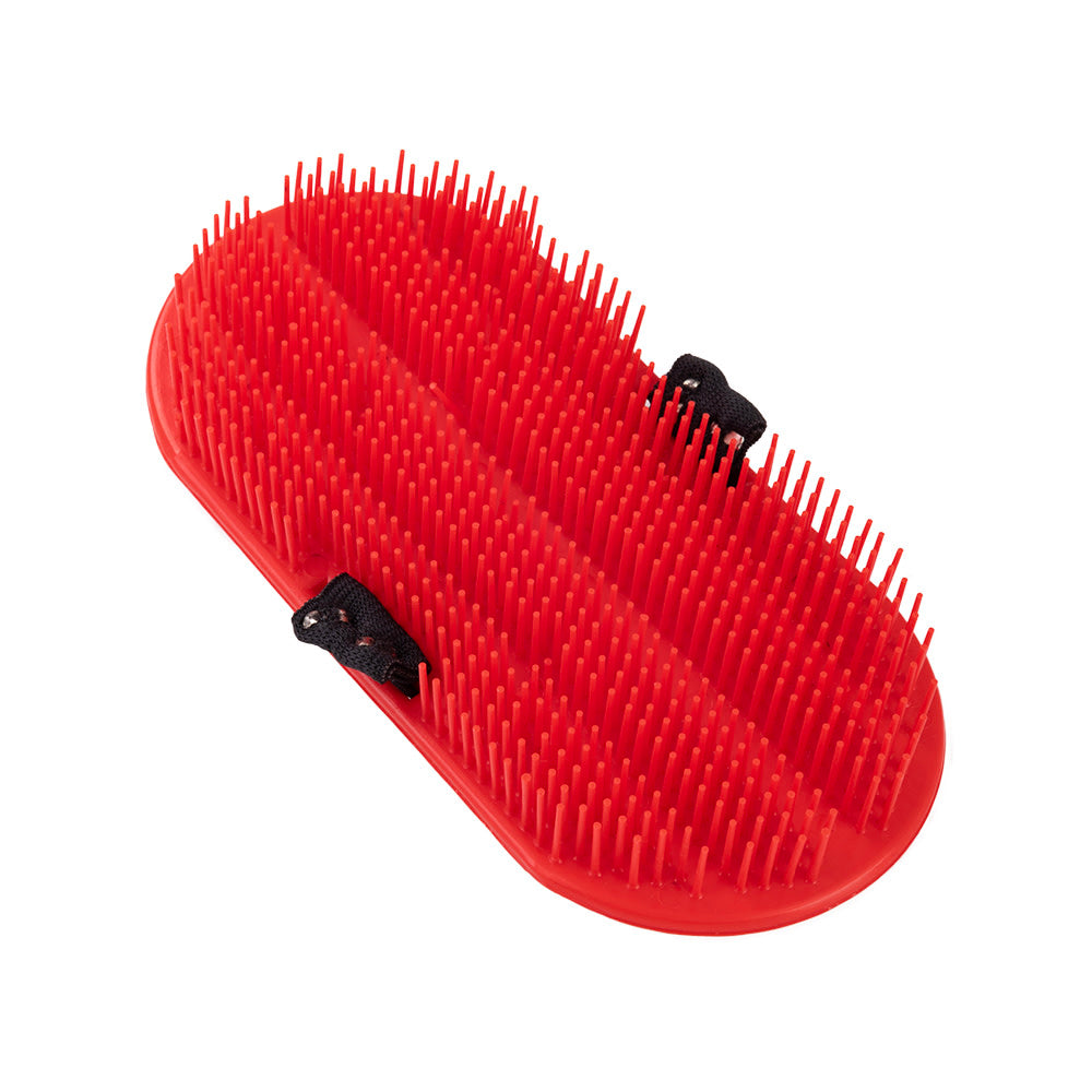 Grooming Brush Plastic w Elastic Strap