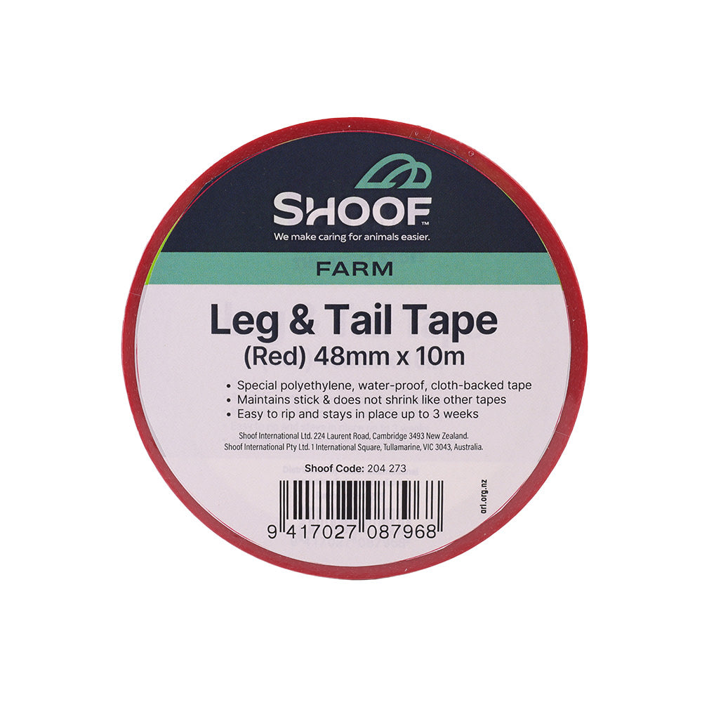 Leg & Tail Tape 10m Red