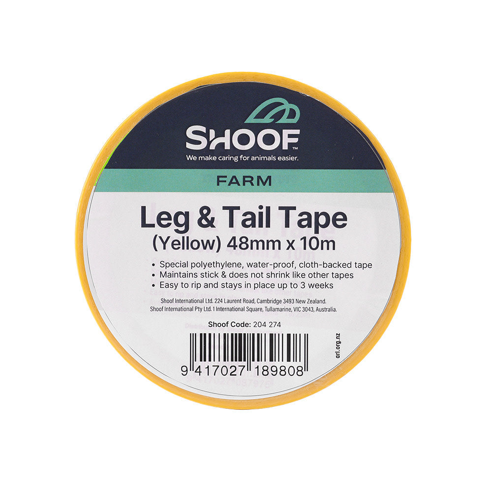 Leg & Tail Tape 10m Yellow