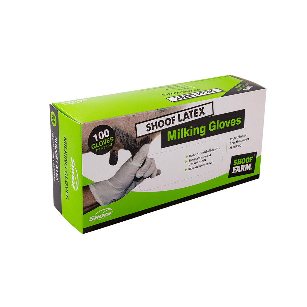 Milking Gloves Latex Med/100