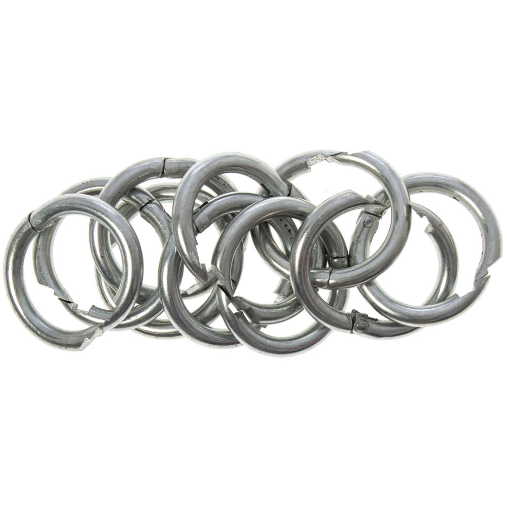 Pig Rings Nickel Plated 10-pack