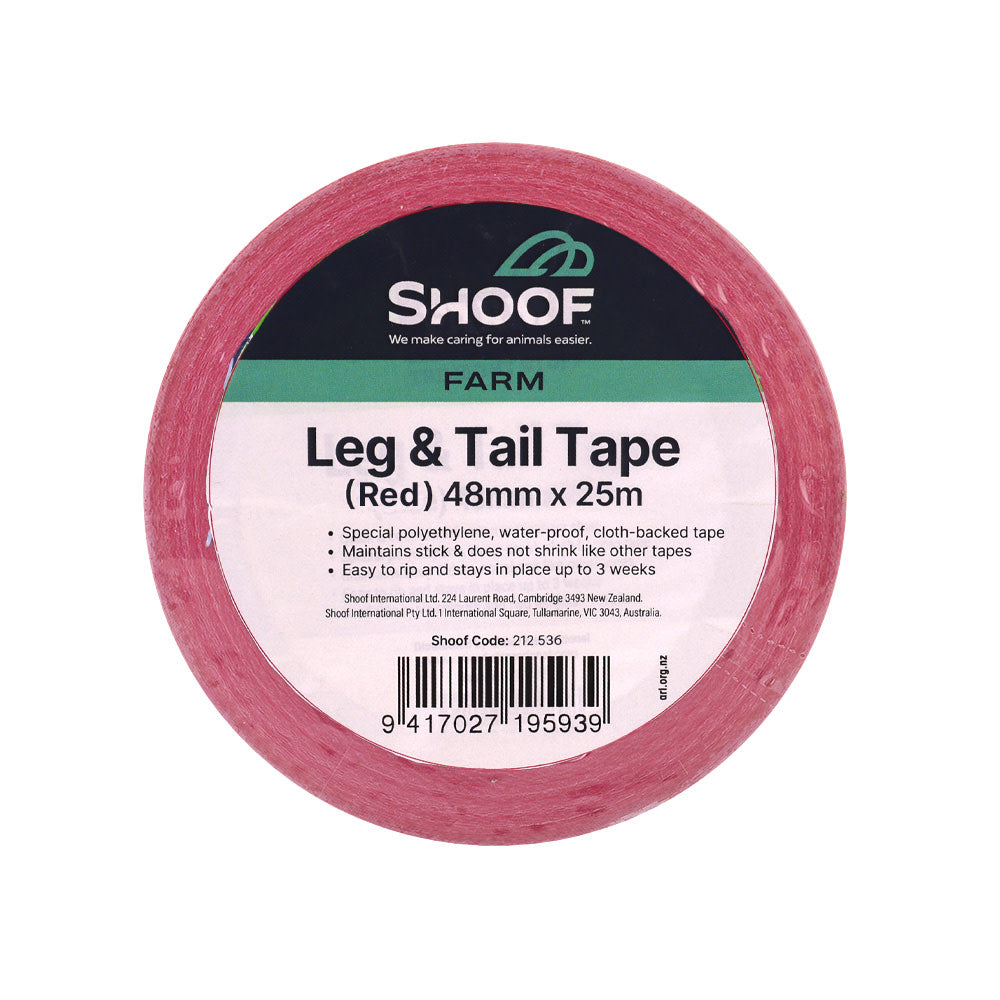 Leg & Tail Tape 25m Red