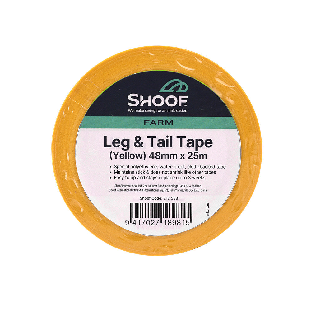Leg & Tail Tape 25m Yellow