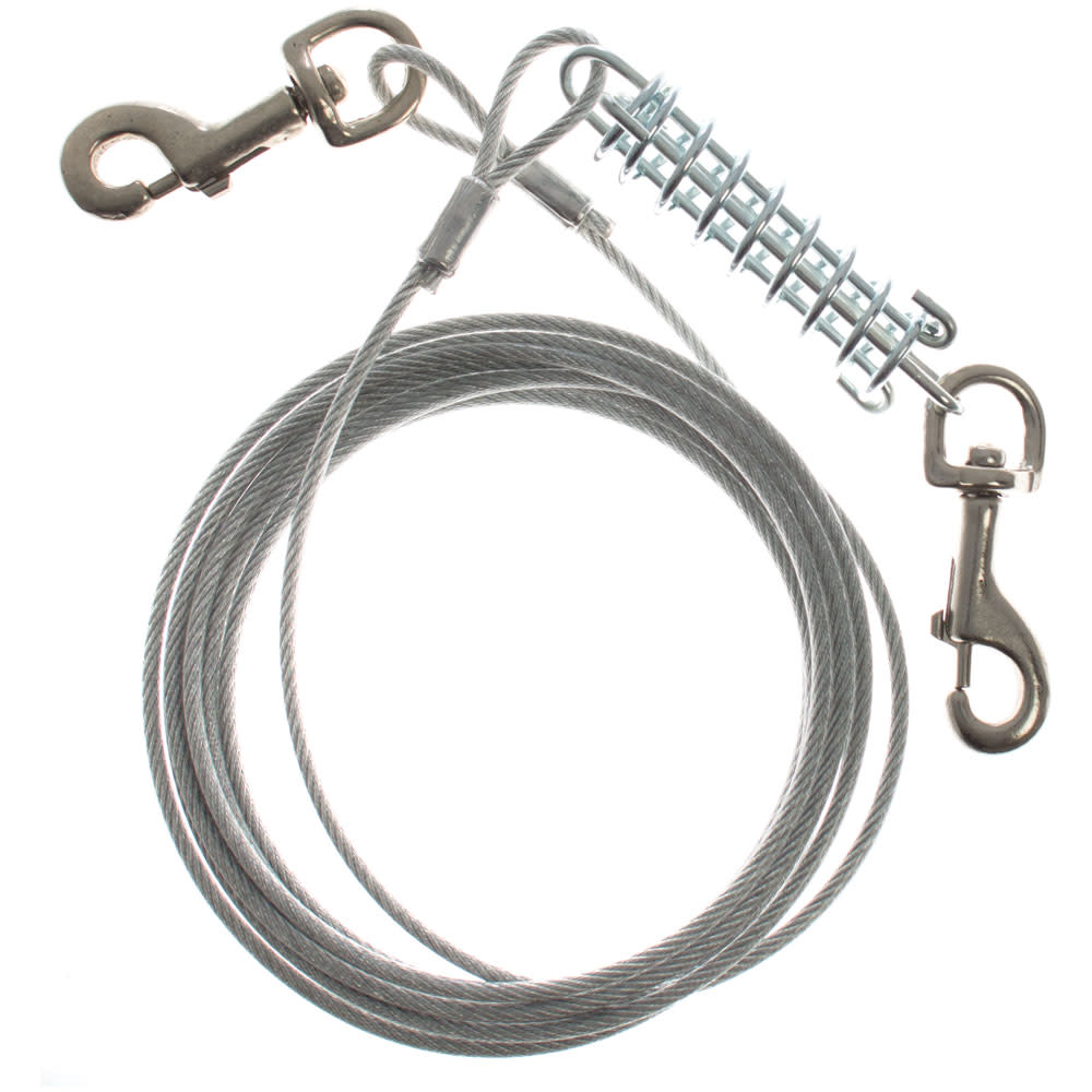 Tie Out Cable with Spring 4m