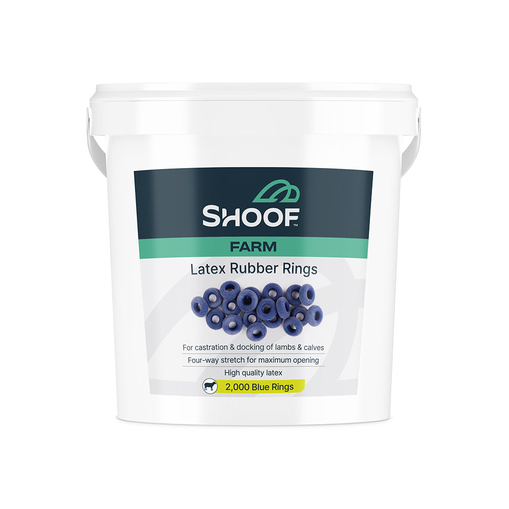 Shoof Farm Rubber Rings 2000 Pail Blue