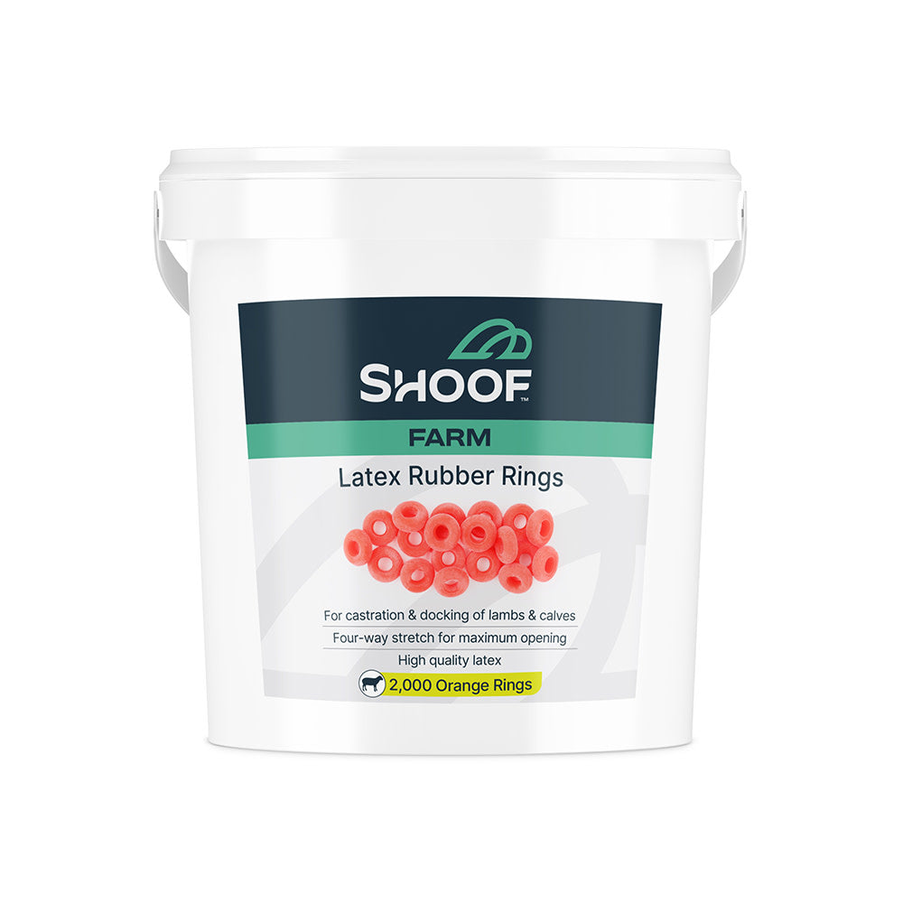 Shoof Farm Rubber Rings 2000 Pail Orange