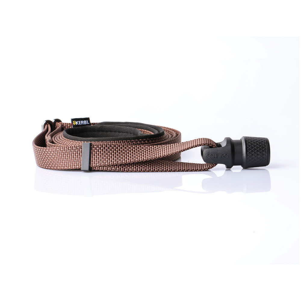GoLeyGo Dog Leash cpt M Webb Brown