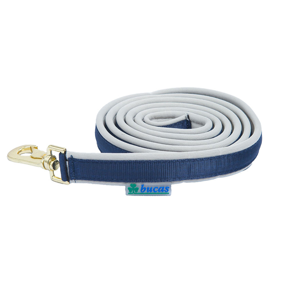 Bucas Dublin Padded Lead Navy/Silver