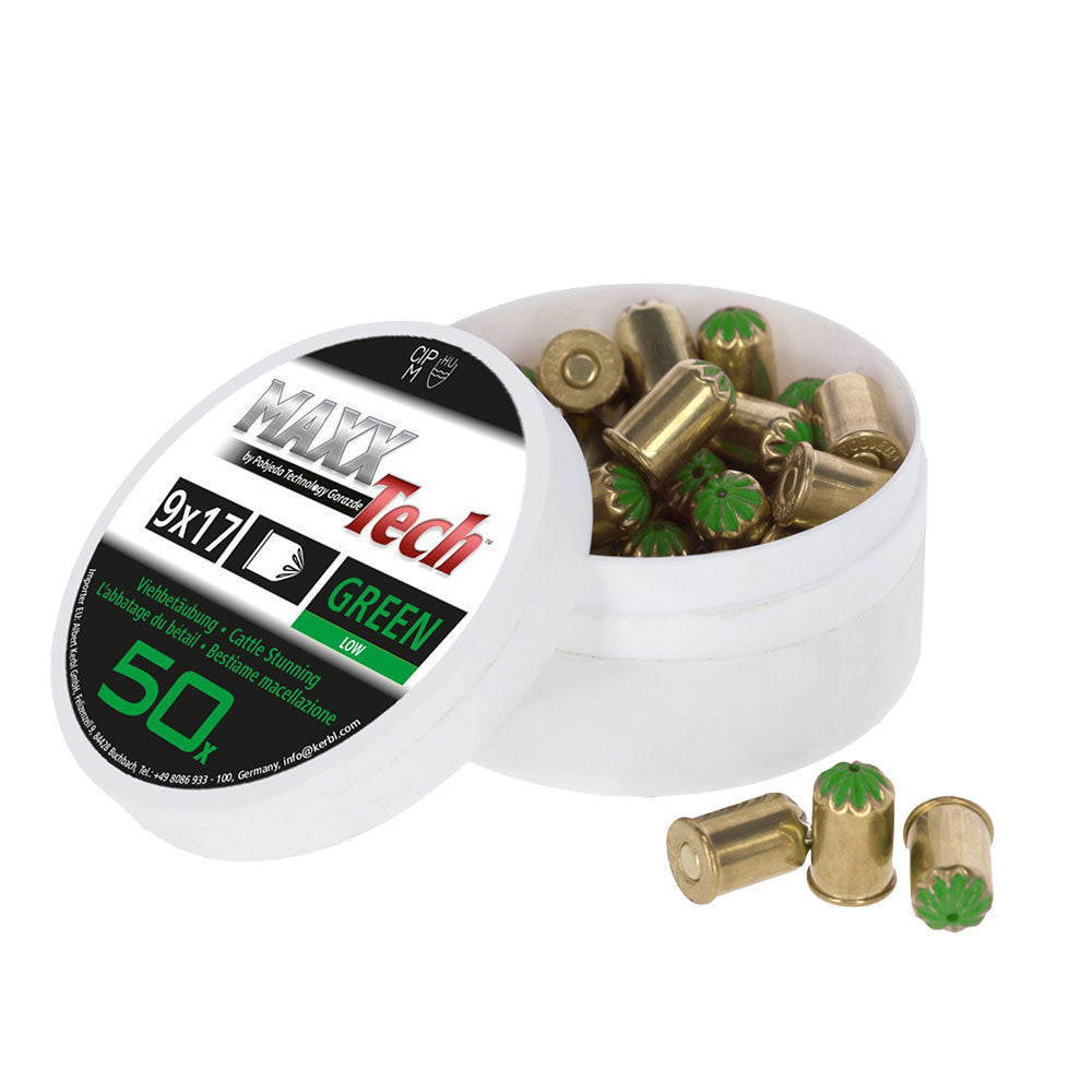 Captive Bolt Act. MaxxT Green ANZ 50pk