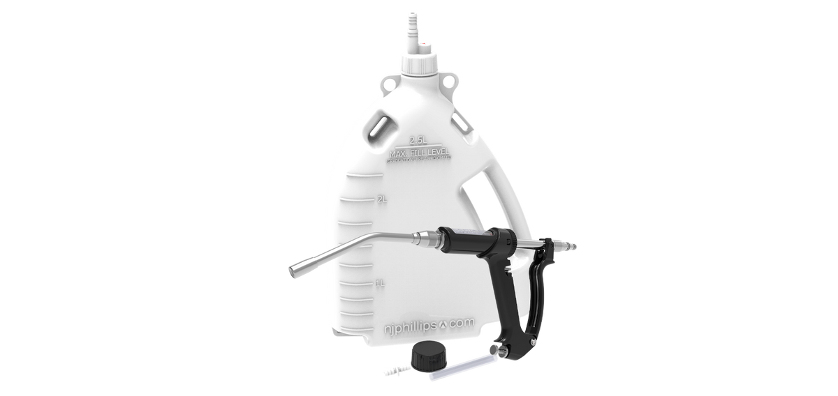 20mL Metal Drencher & 2.5L Backpack Increments: 1.0mL