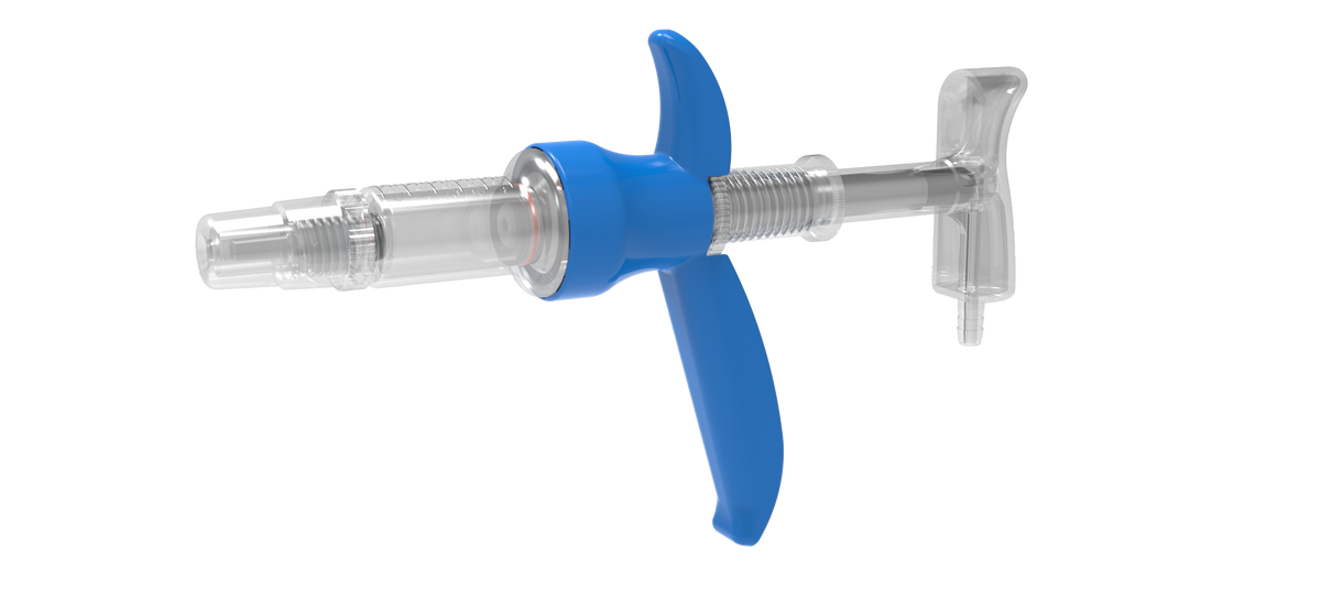 5mL ‘Handy‘ Plastic Injector - Blue 10 Pack