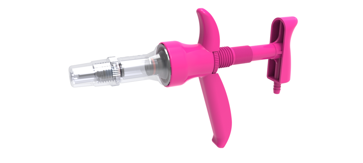 2mL ‘Handy‘ Plastic Injector - Pink 10 Pack