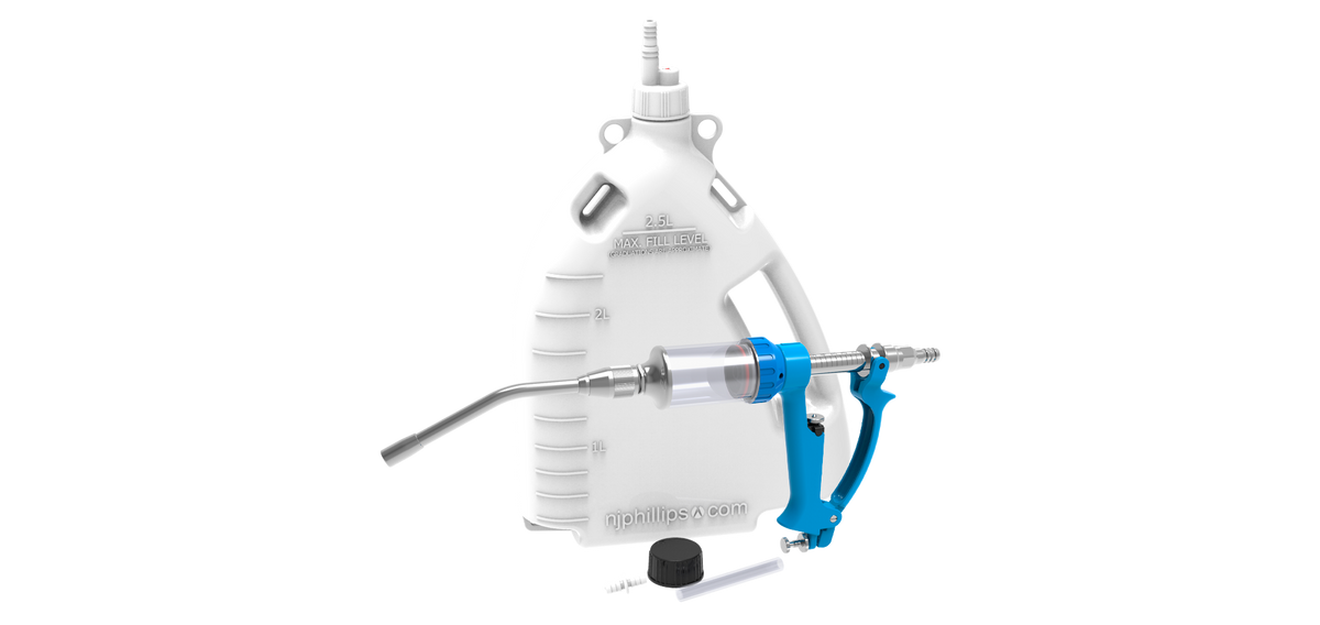 60mL Metal Cattle Drencher + 2.5L Backpack Accessories: WX46, WX1506, WFHCAXXN505-505