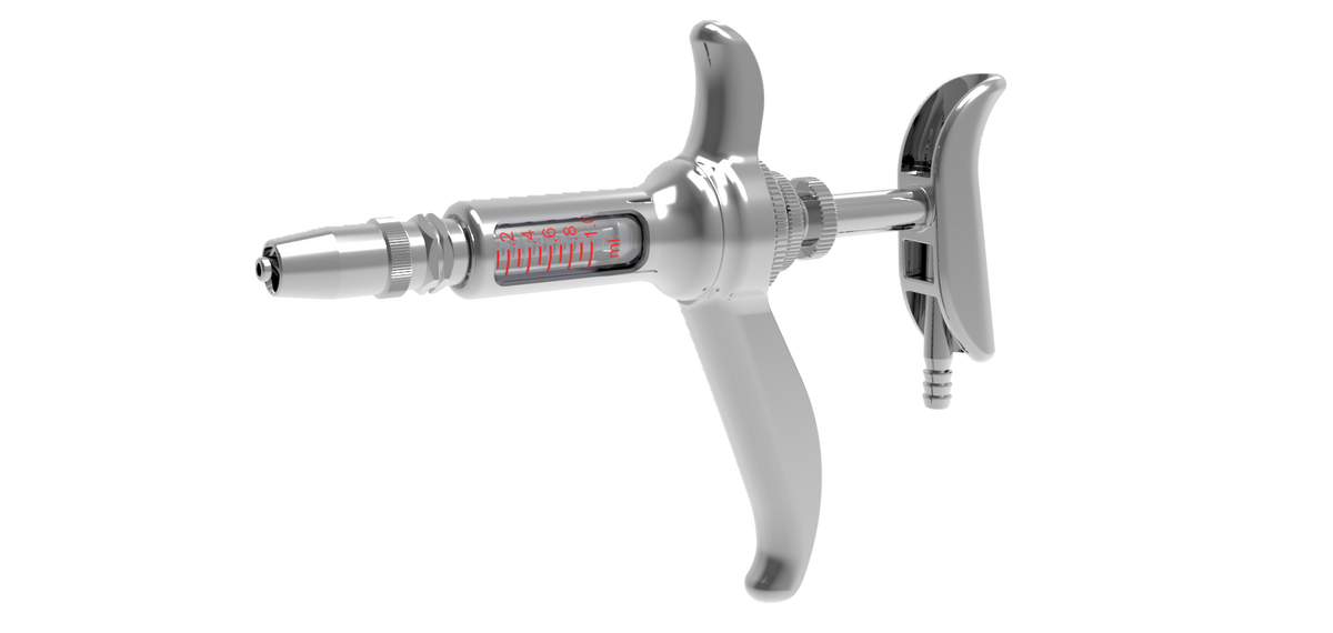1mL Metal Tube-Fed Injector Increments: 0.1mL