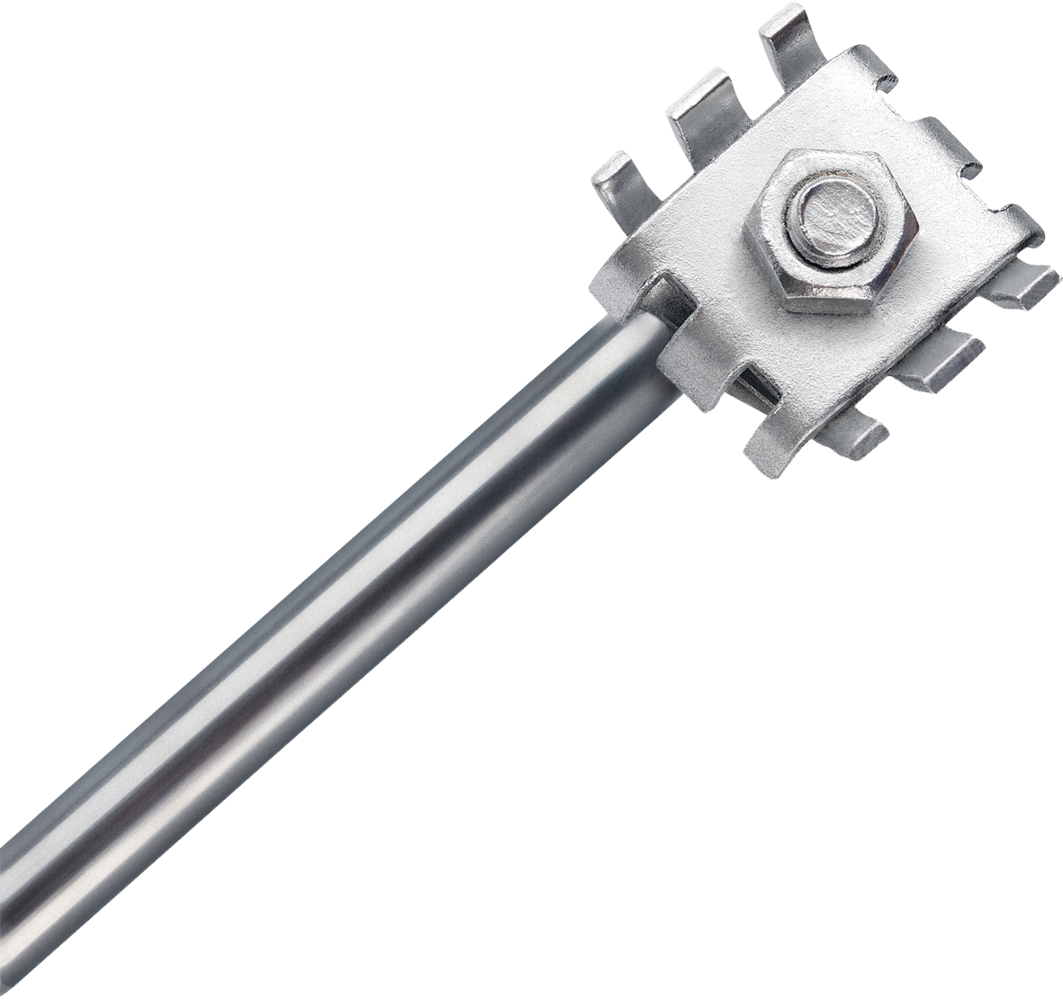 Super Earth Kit – Bentonite. Includes 1.2m stainless steel rod, stainless steel earth clamp and Bentonite Salt Solution.