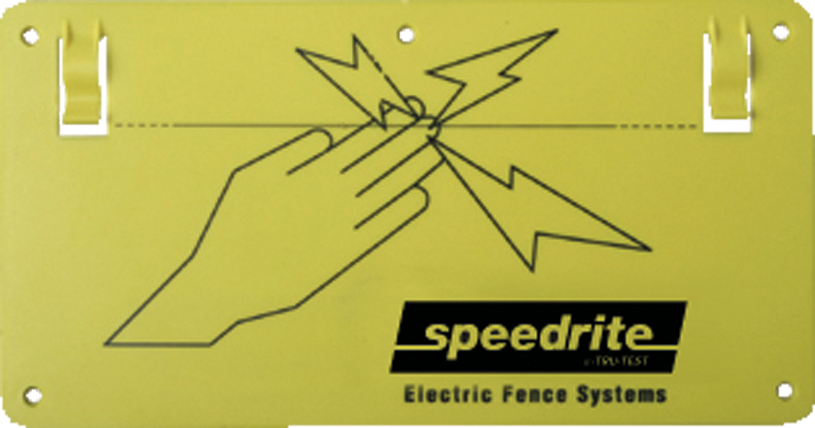 Electric Fence Warning Sign.