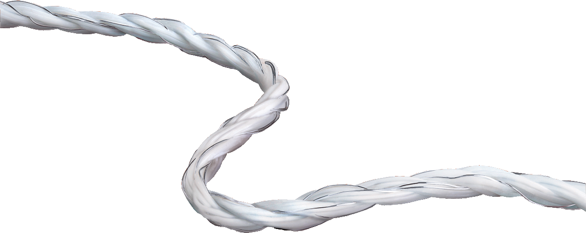 Poliwire 3mm x 200m - White  (6,800 ohms/km resistance)