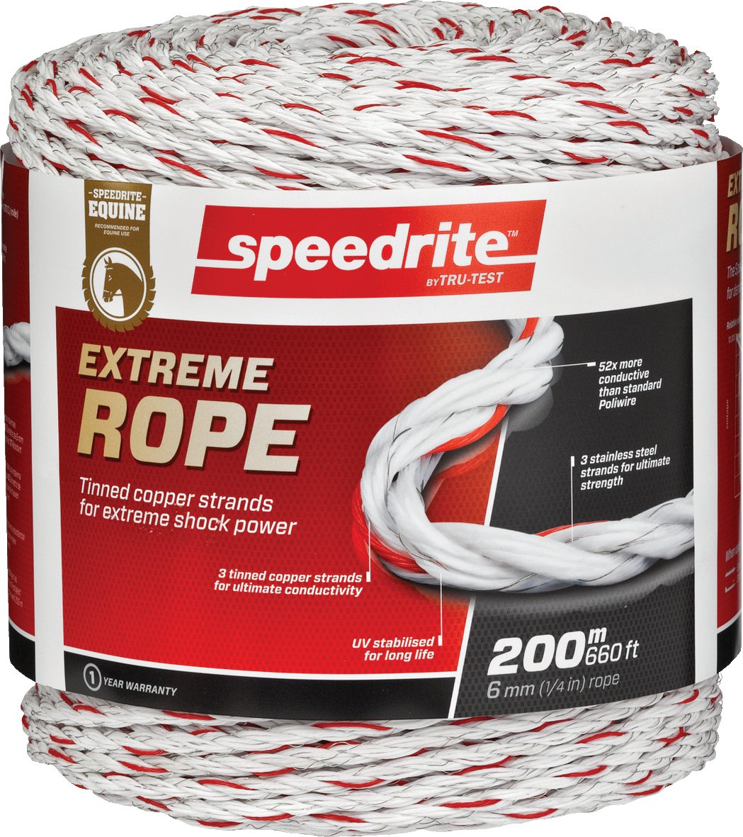 Extreme Rope 6mm x 200m (130 ohms/km resistance) AUSTRALIAN MADE