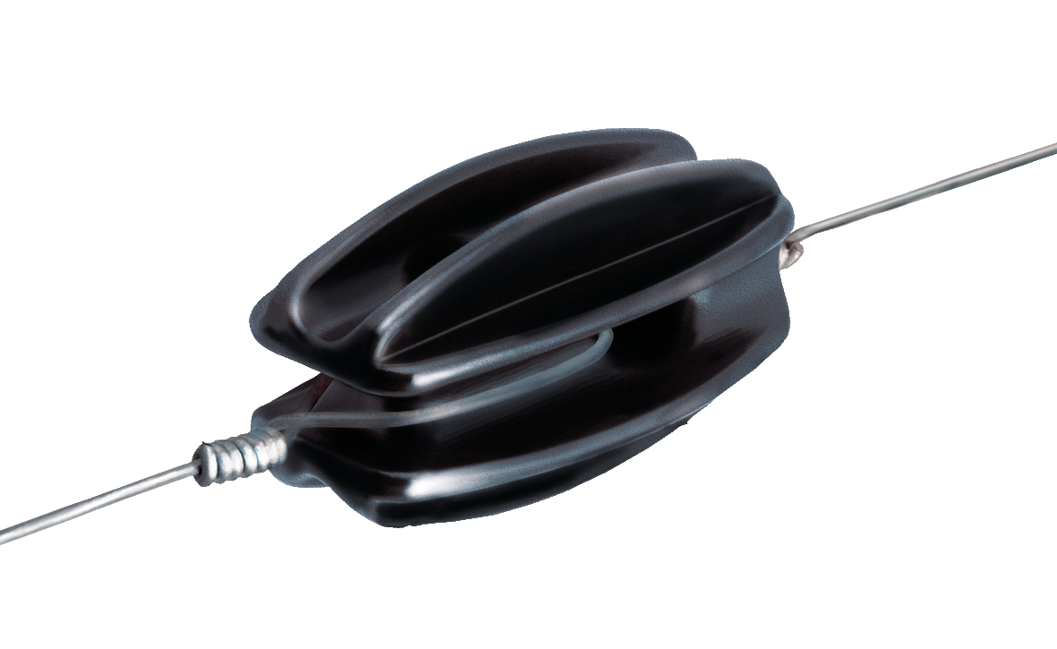 Medium Duty End Strain Insulator - Black