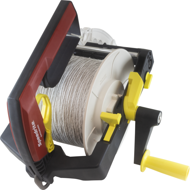 Pre-wound Extreme Geared Reel with 500m Poliwire & Zammr Gate Handle (3:1 winding ratio)