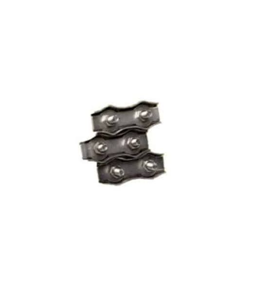 Rope 6mm/Braid 7mm Stainless Steel Joining Clamp (Pack of 3)