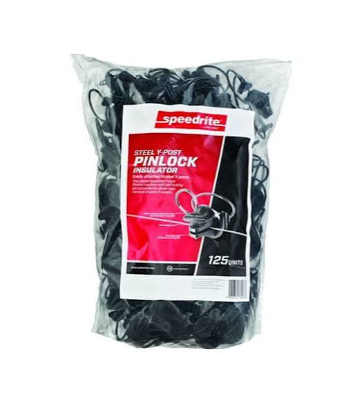 Heavy Duty Steel Post Pinlock Insulator – Bonus bag (125)           Split pin design